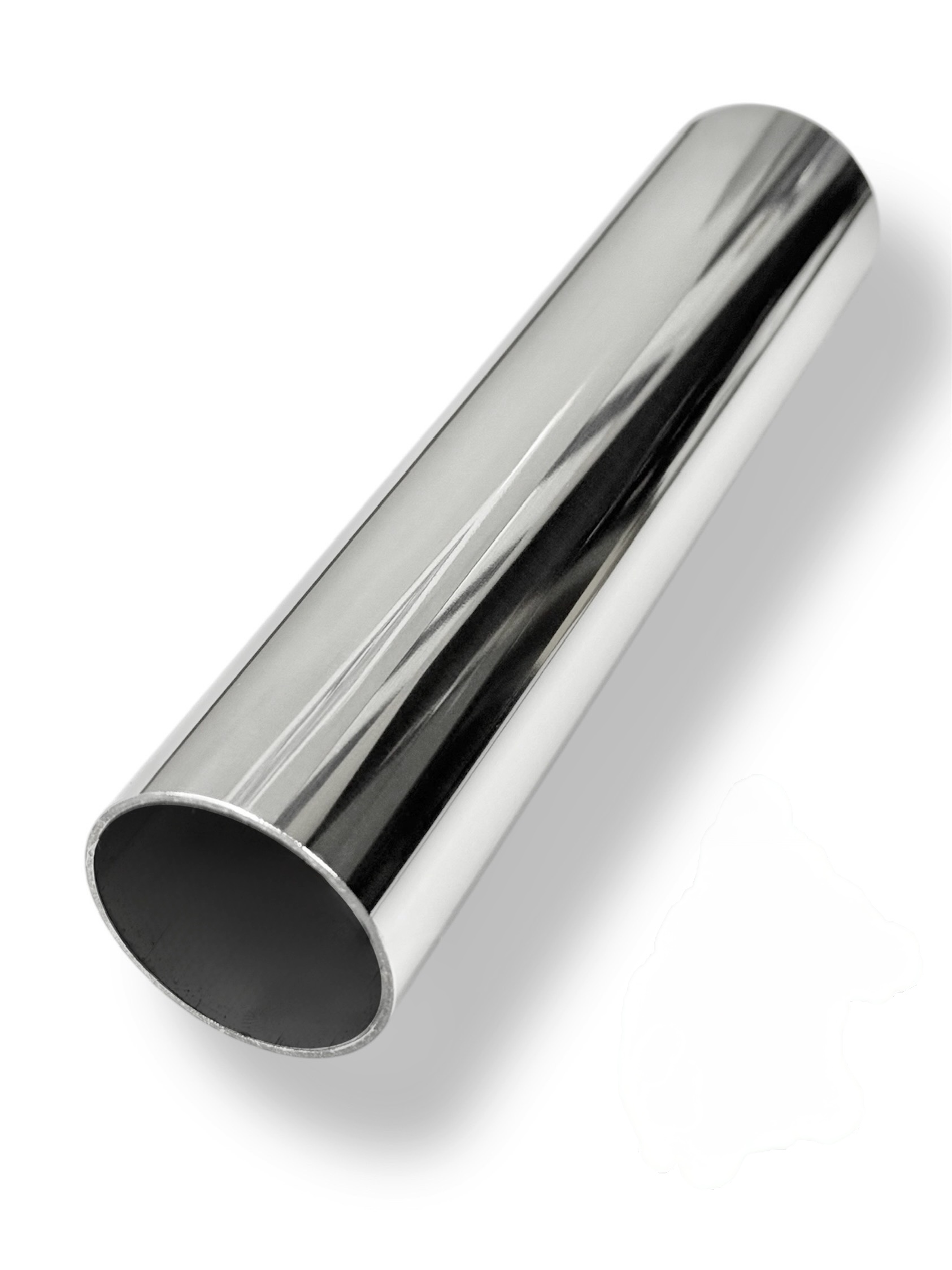 Труба круглая AISI 201, Ø42.4x1.5x6000 мм, ASTM A554, ЗЕРКАЛО GRIT 600