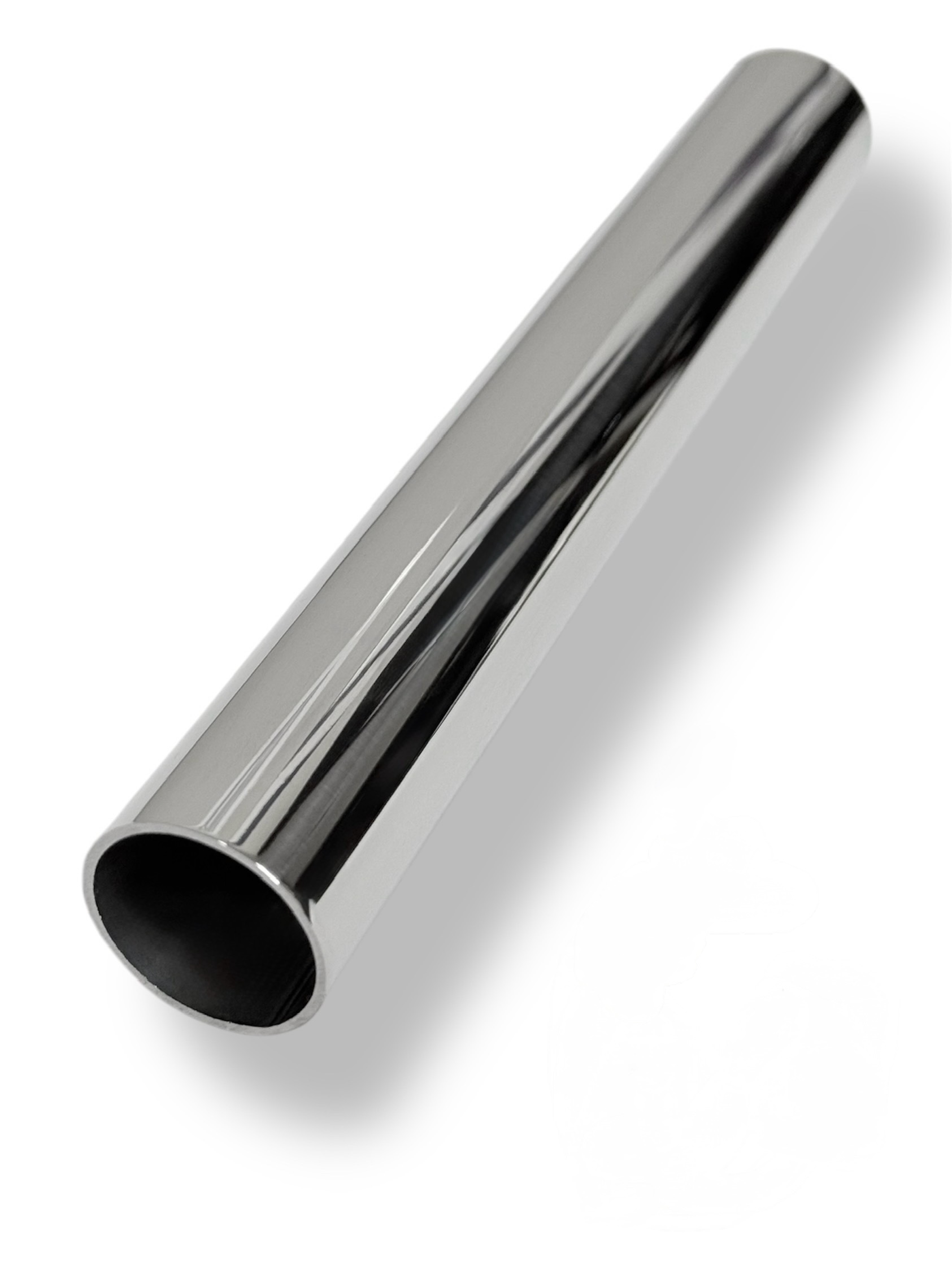Труба круглая AISI 201, Ø25.0x1.2x6000 мм, ASTM A554, ЗЕРКАЛО GRIT 600 