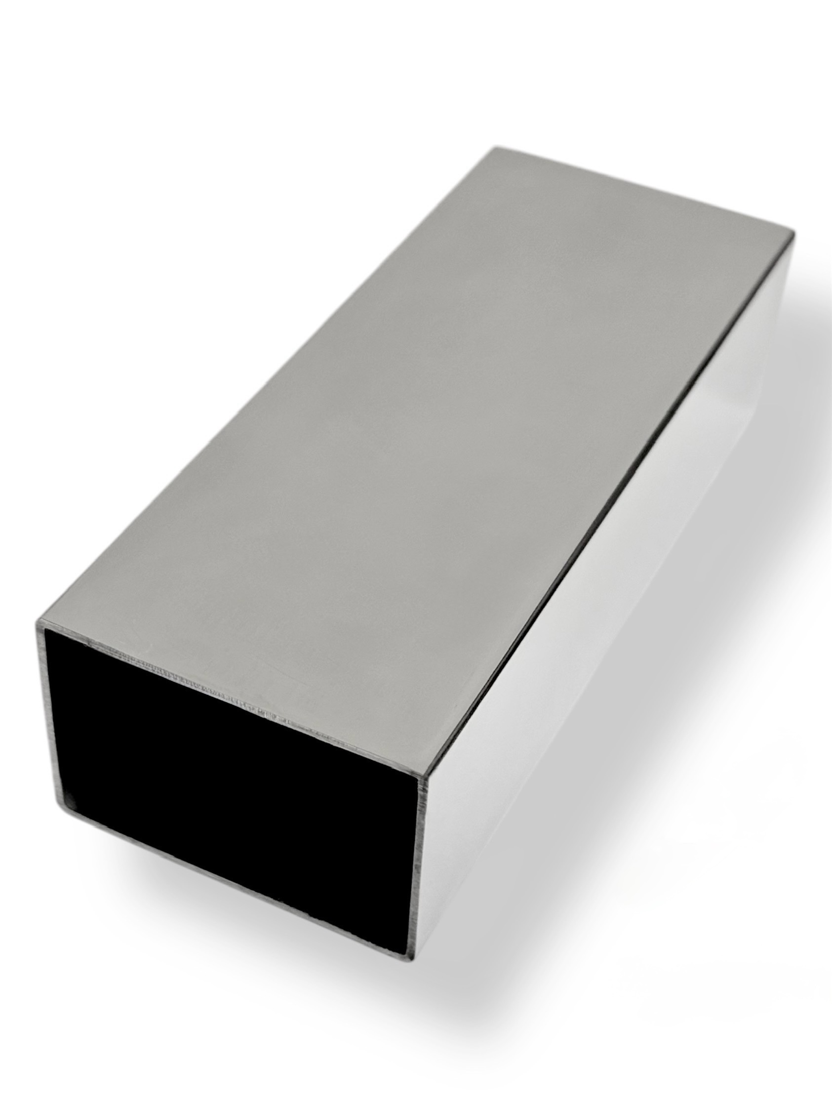 Профильная труба AISI 304, 60x40x1.5x6000 мм, ASTM A554, ЗЕРКАЛО GRIT 600